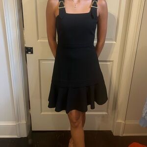 Jonathan Simkhai Black Mini Dress with Buckle Straps